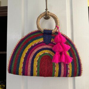 Large Colorful Purse EUC